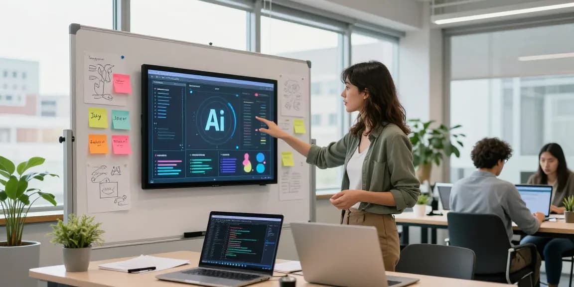 Engaging workspace showcasing dynamic juicy ai applications in a modern collaborative environment.