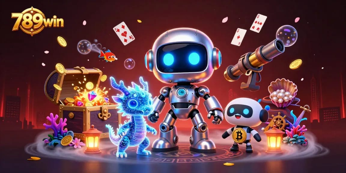 Engage in immersive gaming at 789win with a vibrant 3D casino representation.