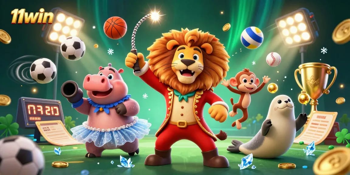 Experience the thrill of betting with 11WIN in a vibrant, dynamic casino scene full of excitement.