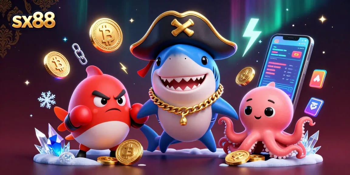 SX88 offers thrilling real-time gaming experiences with vibrant characters and crypto elements.