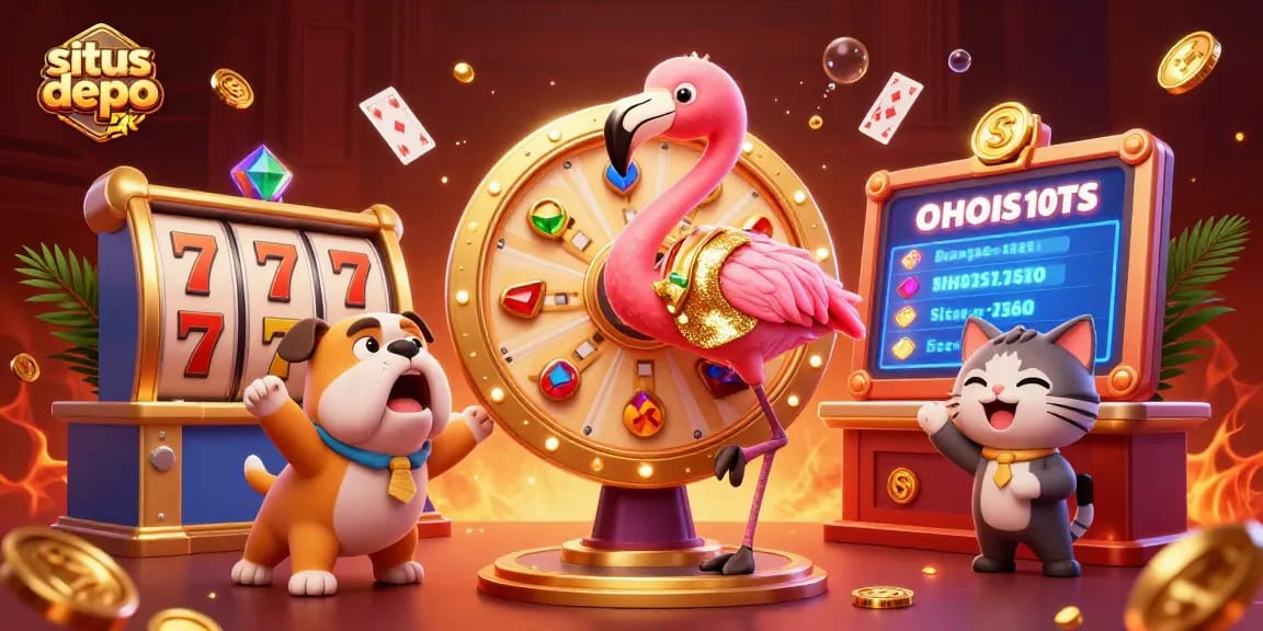 Spin slots at situs depo 5k while enjoying vibrant 3D characters and dynamic game elements.