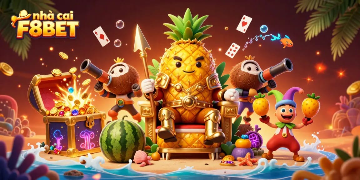 Experience thrilling fun at nhà cái F8BET with a lively beach casino scene and vivid gaming elements.