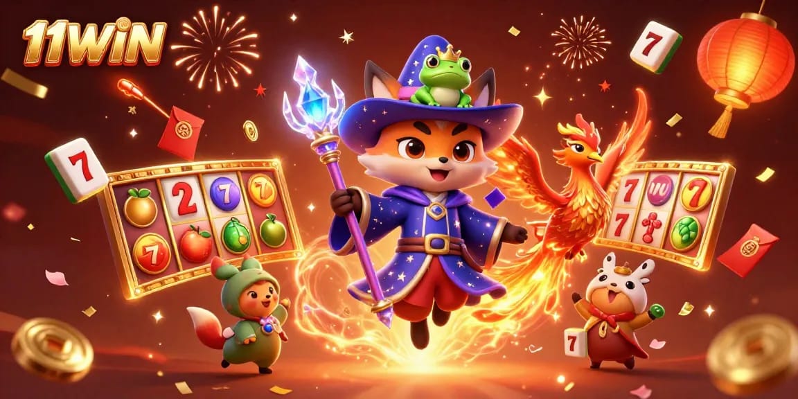 Experience winning thrills with 11WIN in a dynamic ultra-detailed 3D casino scene.