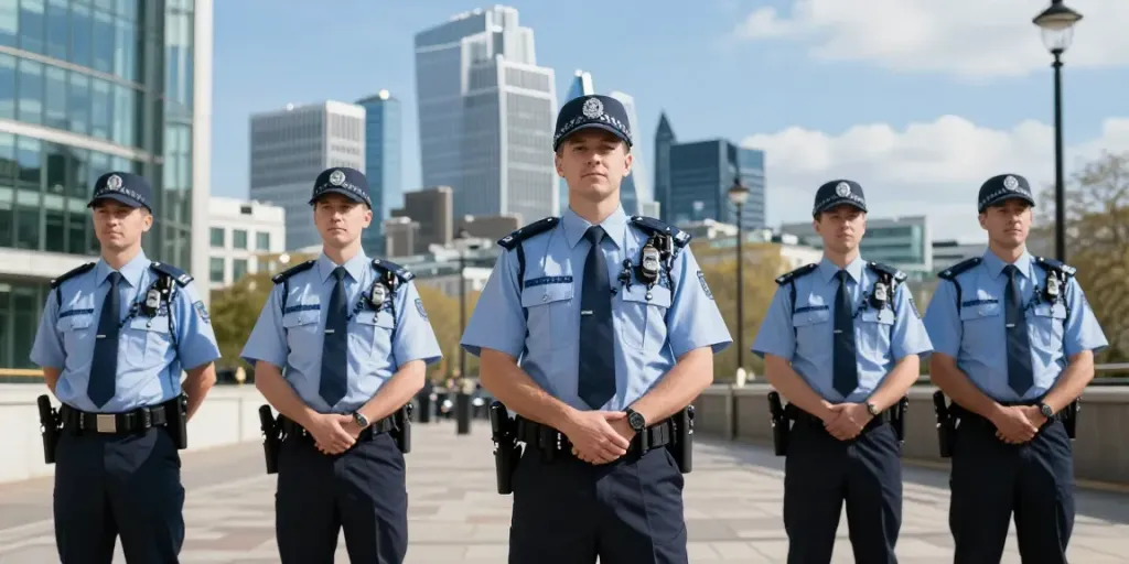 Trusted private security services in London, professional guards ensuring safety for local businesses.