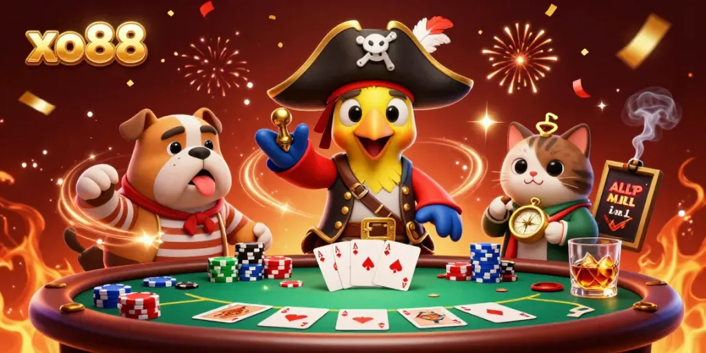 Experience dynamic gaming action at xo88 with engaging characters and thrilling poker elements!