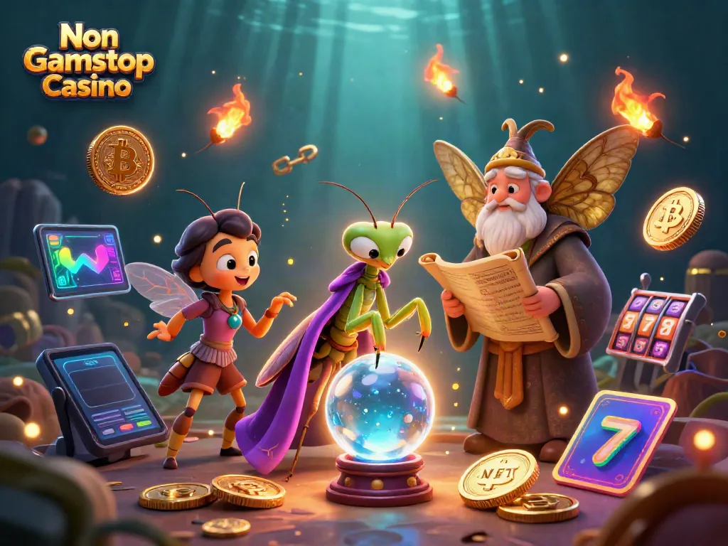 Experience the thrill at Non Gamstop Casino with vibrant characters and gaming elements.