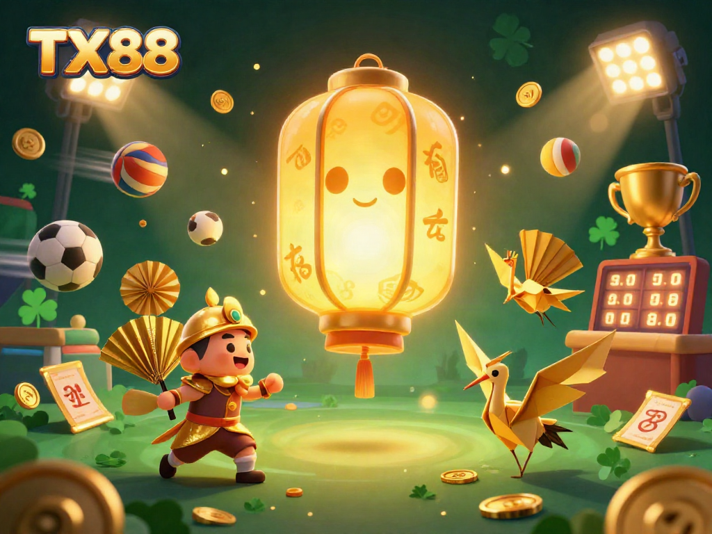 TX88 illuminates the casino scene with vibrant characters and dynamic sports elements